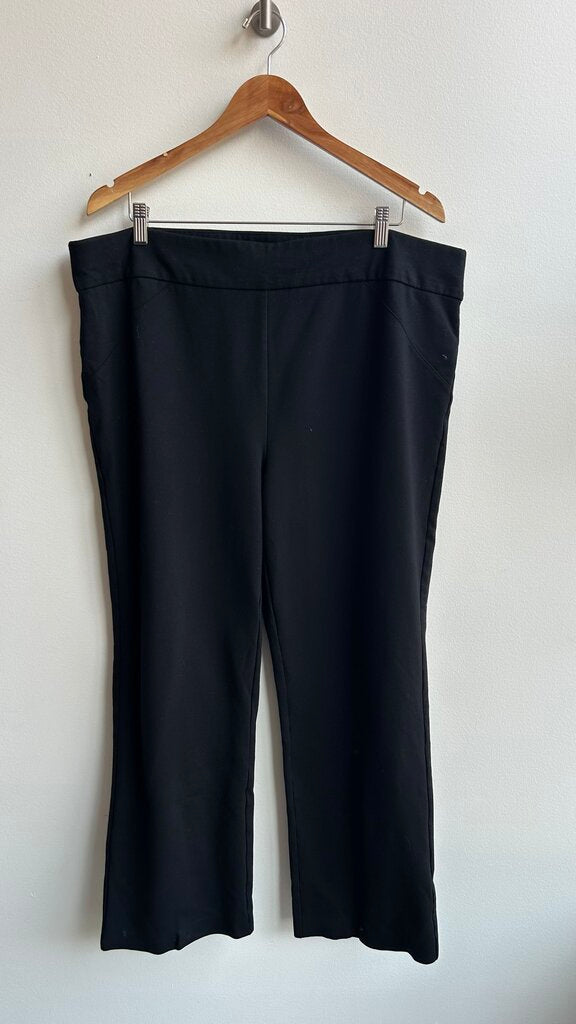 Pre-Owned In Every Story Black Pull Up Dress Pants- Size 2X