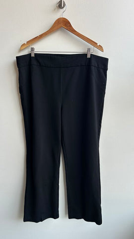 Pre-Owned In Every Story Black Pull Up Dress Pants- Size 2X