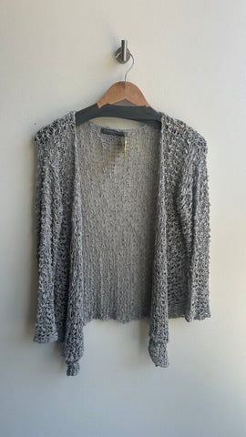 Pre-Owned Frankly Scarlet Grey Open Knit Shrug- Size Medium (Estimated)