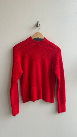 Pre-Owned Sanctuary Red Fuzzy Mock Neck Sweater- Size X-Small