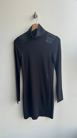 Pre-Owned G-Star Black High Neck Long Sleeve Dress (NWT) - Size Large