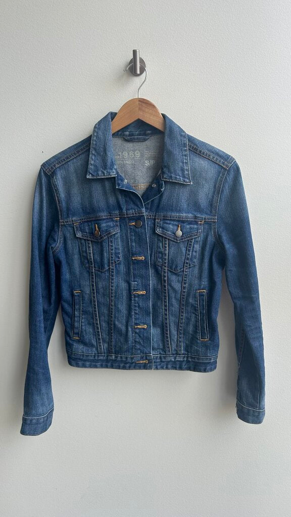 Pre-Owned Gap Medium Wash Denim Jacket- Size Small