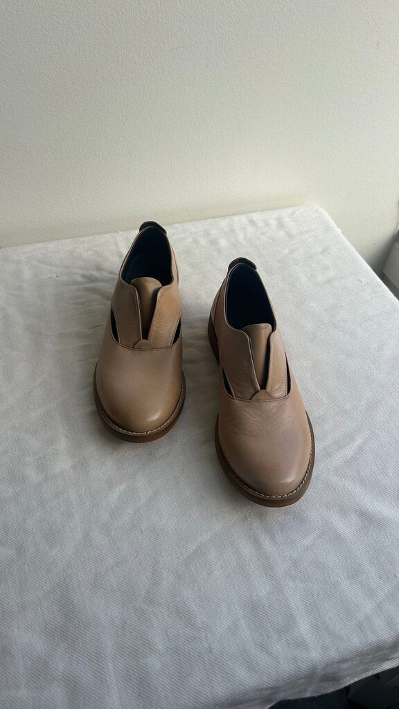 Pre-Owned Hardy Tan Leather Oxford Shoes - Size 6