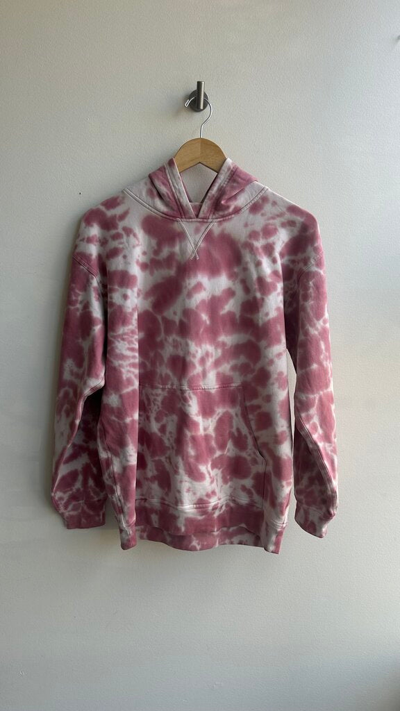 Pre-Owned Lululemon Pink Tie Dye Pullover Bunnyhug Sweater- Size Medium (Estimated)