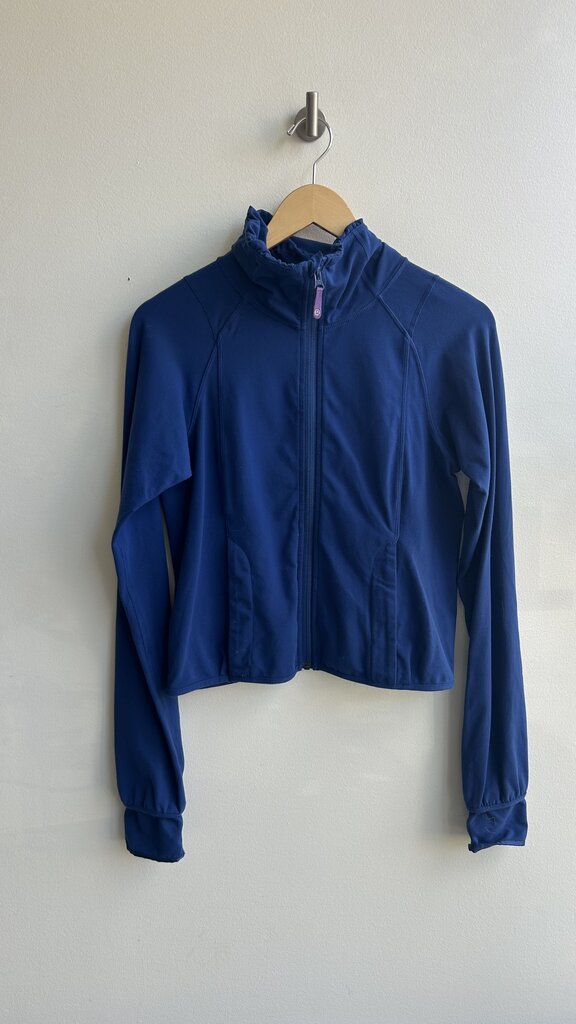 Pre-Owned Lululemon Blue Thumbhole Full Zip Sweater- Size Medium (Estimated)
