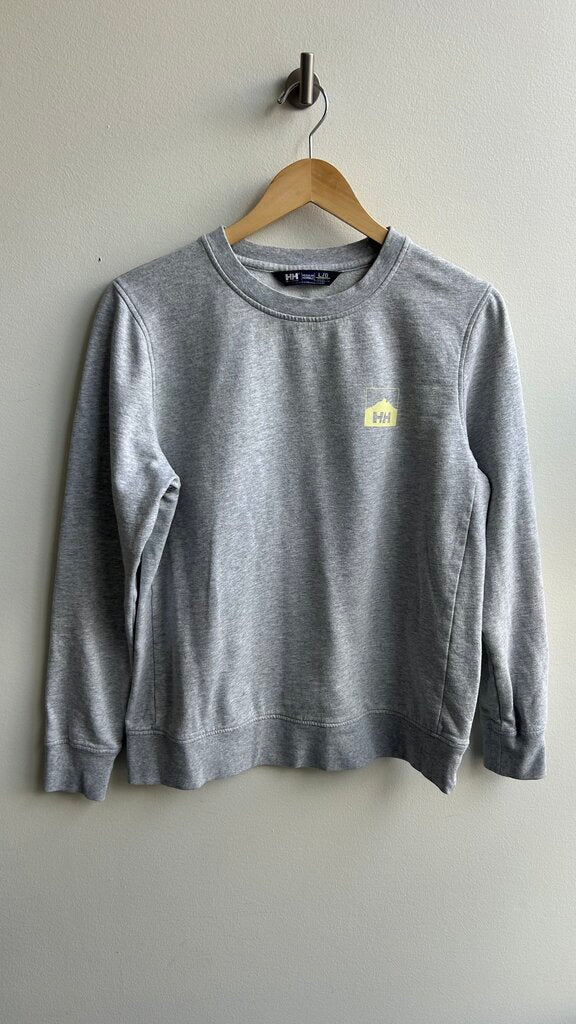 Pre-Owned Helly Hansen Grey Crew Neck Sweater- Size Large (Fits Small)