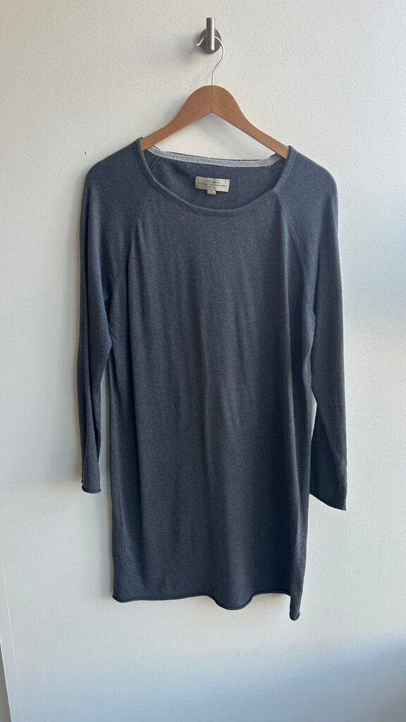 Pre-Owned LOFT Grey Long Sleeve Knit Tunic- Size 2