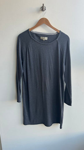 Pre-Owned LOFT Grey Long Sleeve Knit Tunic- Size 2