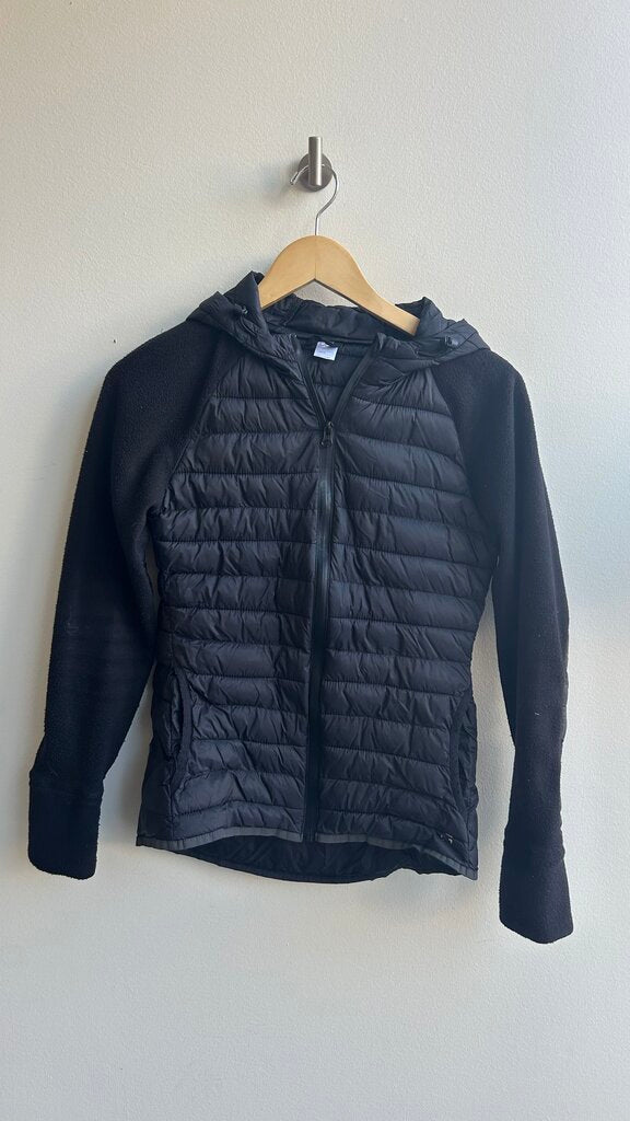 Pre-Owned Gap Black Puffer Body Fleece Sleeves Jacket- Size X-Small