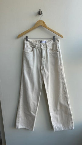 Pre-Owned Refuge Denim Off-White Wide Leg Denim- Size 3
