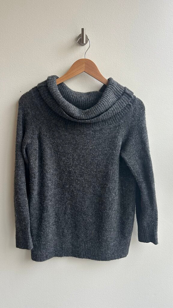 Pre-Owned Wilfred Free Grey Knit Cowl Neck Tunic Sweater - Size XS