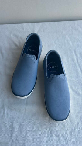 Pre-Owned Vessi Light Blue Boardwalk Slip On Shoe- Size W7