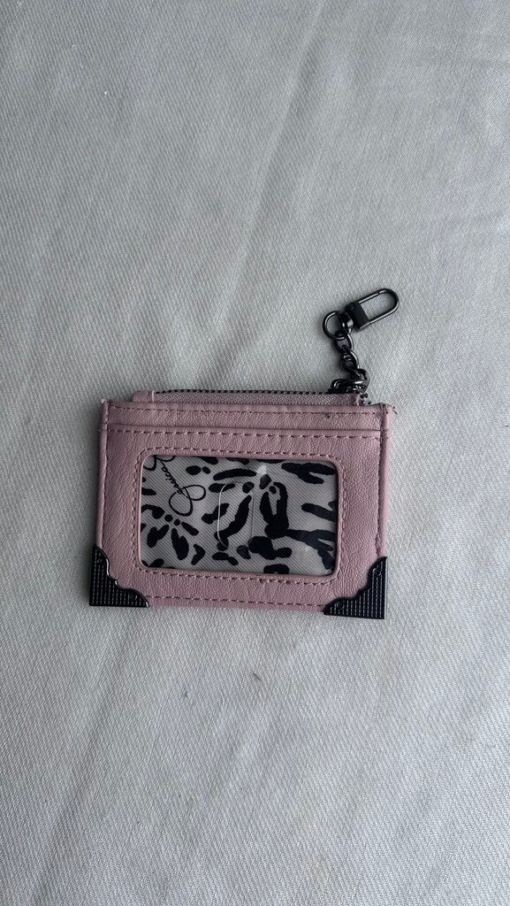 Pre-Owned Jessica Simpson Pink Gunmetal Grey Hardware Coin Purse