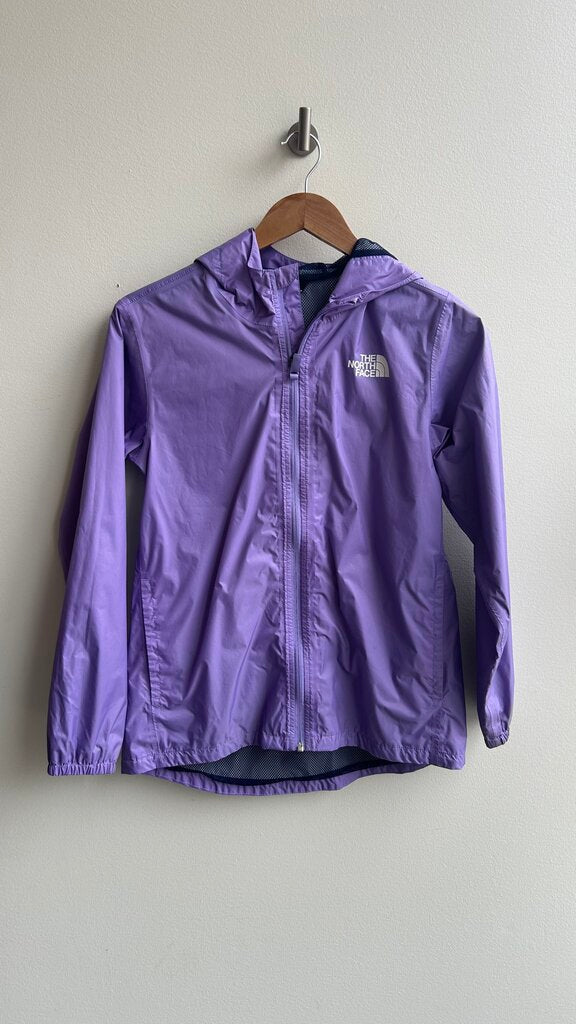 Pre-Owned The North Face Purple Windbreaker Shell Jacket - Size X-Small Womens (Large Girls)