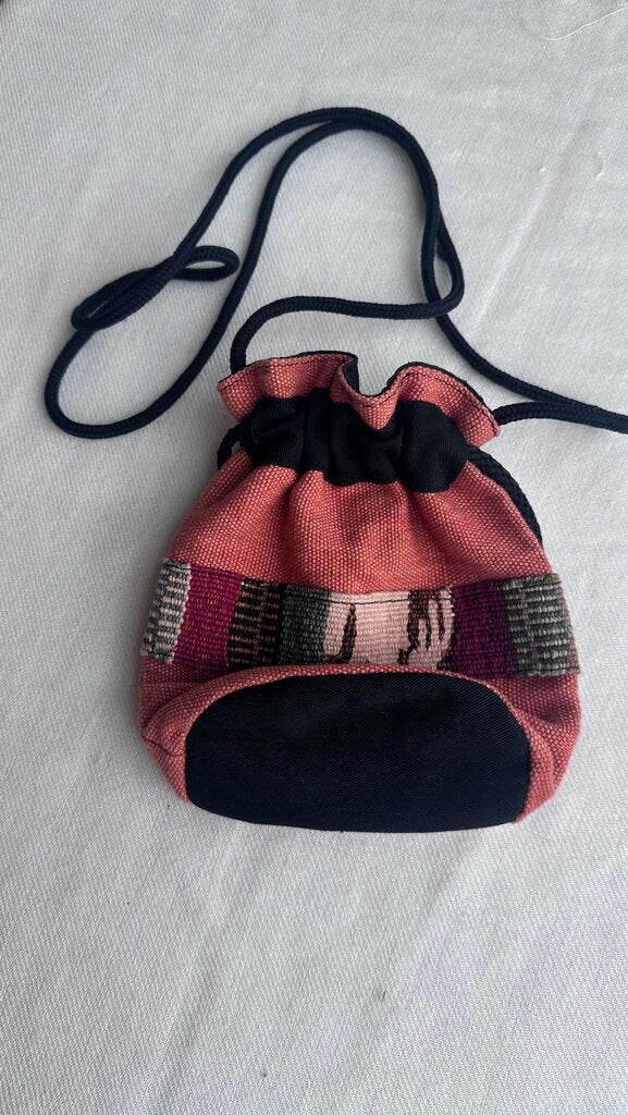 Pre-Owned Baja Print Crossbody Pouch Bag with Drawstring