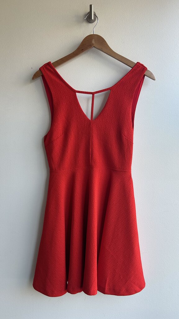 Pre-Owned Mink Pink Red Sleeveless A-Line Dress - Size Small