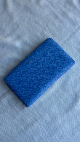 Pre-Owned Matt & Nat Blue Oversized Fold Open Zip Wallet