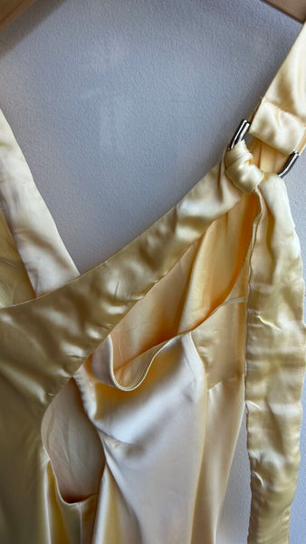 Pre-Owned Princess Poly Yellow Sama Mini Dress (NWT) - Size 4