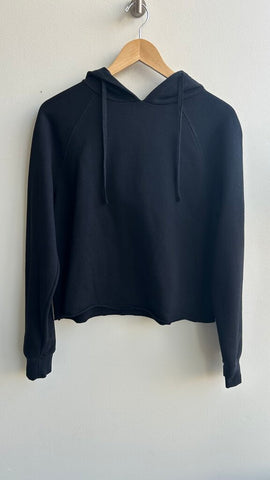 Pre-Owned Brunette the Label Black 'Girls' Cropped Hoodie- Size S/M