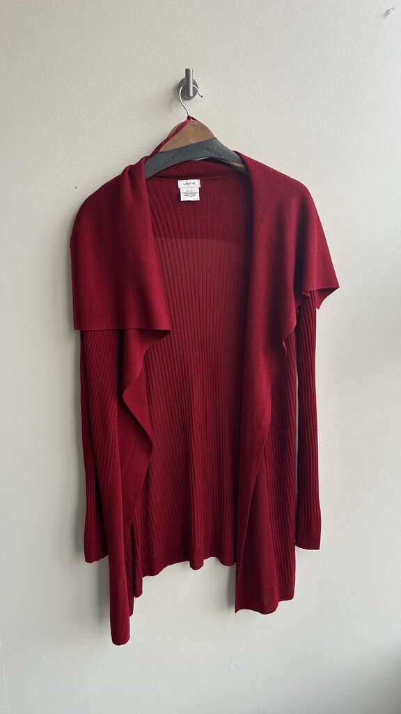 Pre-Owned Laura Red Light Knit Waterfall Cardigan- Size X-Large