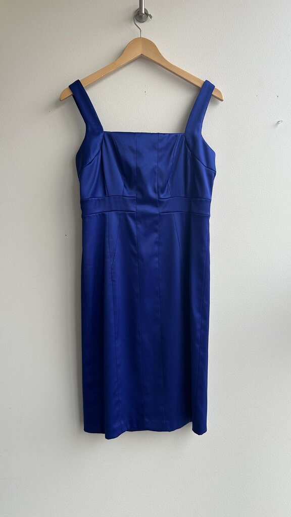 Pre-Owned Sangria Royal Blue Sleeveless Sheath Dress- Size 8