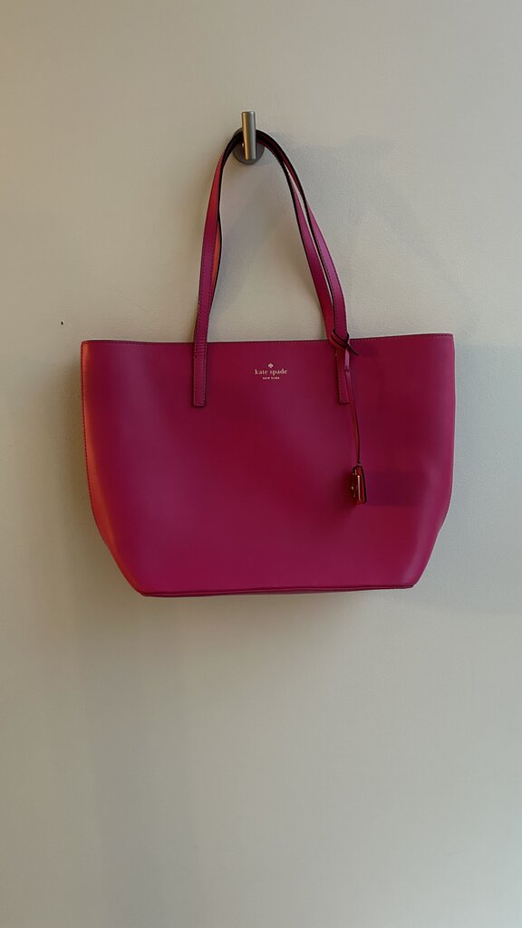 Pre-Owned Kate Spade Hot Pink Dangle Charm Large Tote