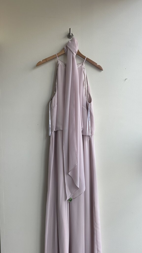 Pre-Owned Donna Morgan Lilac Pink Sleeveless Billowy Maxi Dress- Size 18