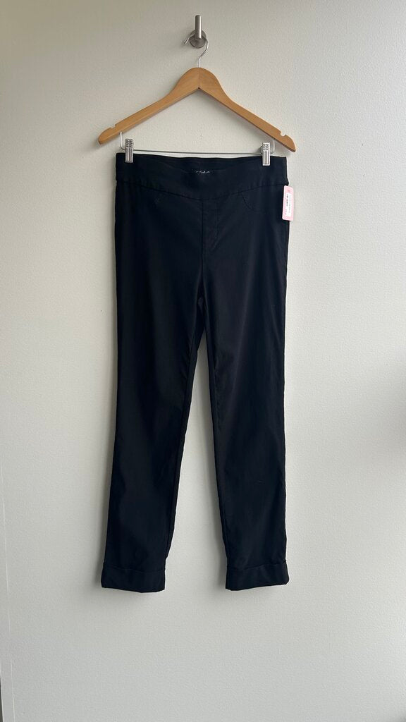 Pre-Owned Charlie B Black Stretch Waist Pull On Pant- Size 10