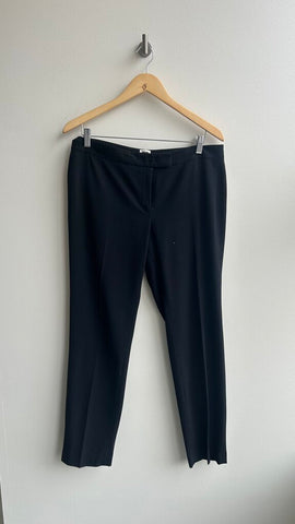 Pre-Owned Anne Klein Black Straight Leg Trouser Pant - Size 8