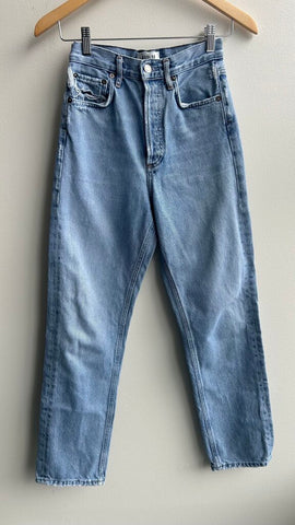 Pre-Owned Agolde Light Wash 90's Fit Jeans- Size 22