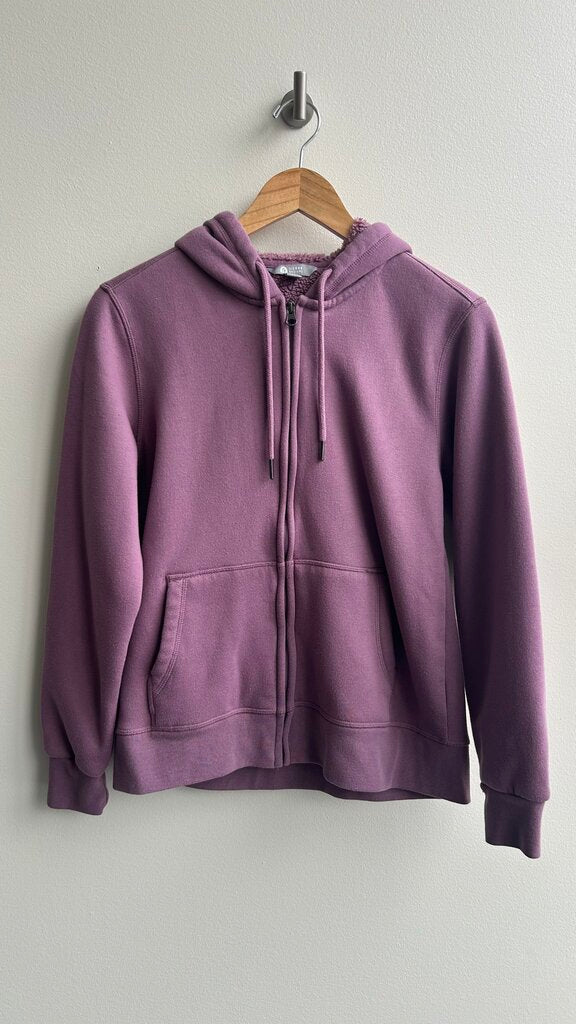 Pre-Owned Sierra Designs Purple Fuzzy Lined Zip Up Hoodie- Size Medium