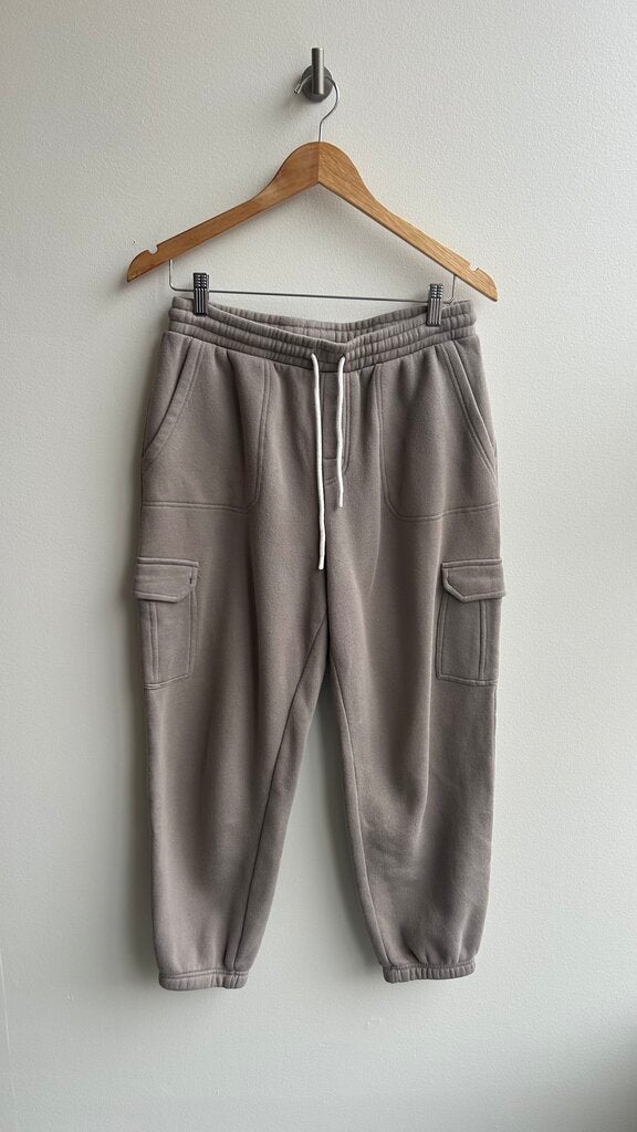 Pre-Owned Z Supply Tan Cargo Sweatpants- Size Medium
