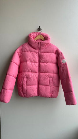 Pre-Owned Noize Hot Pink Quilted Puffer Coat- Size Small