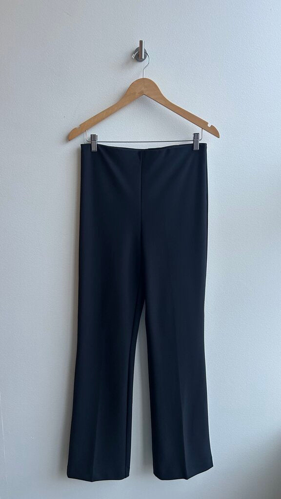 Pre-Owned Christian Siriano Black Stretch Waist Lined Front Trousers- Size 10