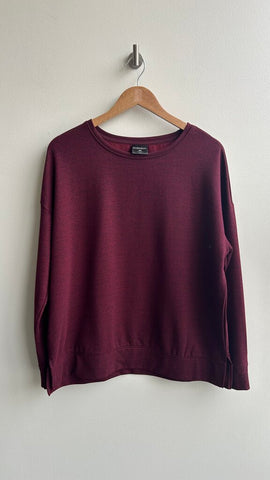 Pre-Owned 32 Degrees Heat Heathered Red Long Sleeve Top- Size Large