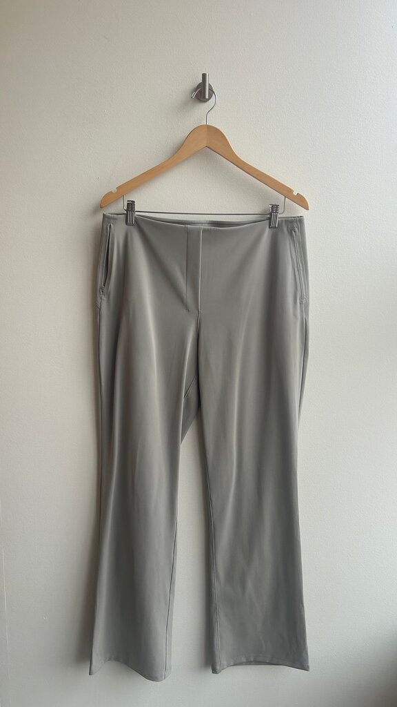 Pre-Owned Lululemon Griege Panelled Waist Zip Pockets Dress Pants- Size 14