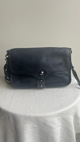 Pre-Owned Aimee Kestenberg Navy Stud/Zip Detail Crossbody