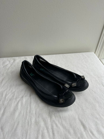 Pre-Owned Black Nike G Series Mesh Detail Slip On Shoes - Size 8