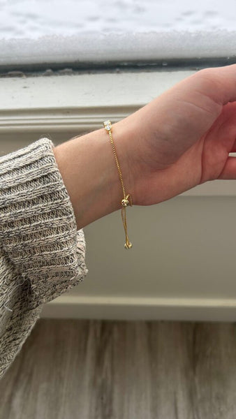 Pre-Owned Gold Inset Gems Bolero Bracelet