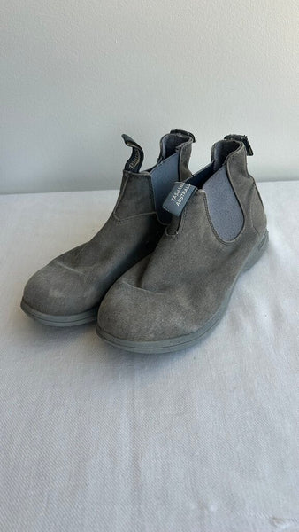 Pre-Owned Blundstone Grey Canvas Boots- Size 6.5