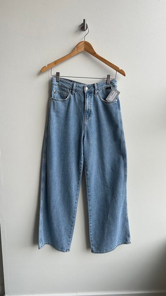 Pre-Owned Mavi Light Wash 'Miami' High-Rise Wide Leg Jeans - Size 27