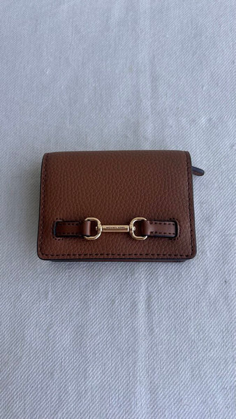 Pre-Owned Michael Kors Brown Foldover Coin Purse