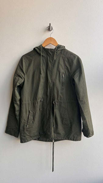 Pre-Owned Ambiance Green Utility Jacket- Size Large