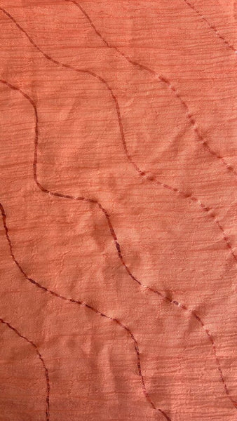 Pre-Owned FRAAS Coral Wave Print Leightweight Scarf