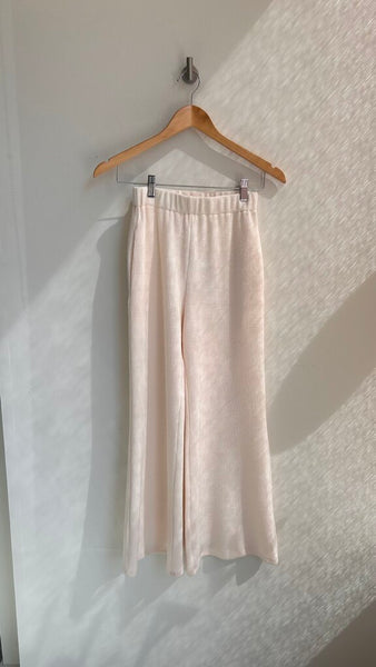 Pre-Owned Sage the Label Ivory Easy Knit Culotte Pants (NWT) - Size X-Small