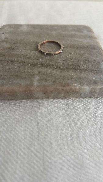 Pre-Owned Silver Clear Gem Single Accent Ring