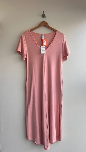 Pre-Owned Smash + Tess Pretty Pink 'Sunday' Midi Dress (NWT)- Size Small