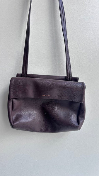 Pre-Owned Matt & Nat Brown Three-Comparment Mid-Size Crossbody
