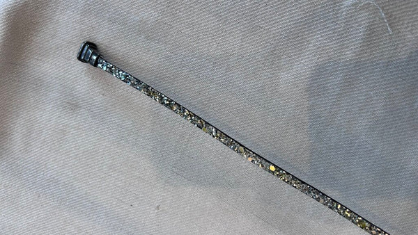 Pre-Owned Silver/Green Sparkle Jewelry Magnet Latch