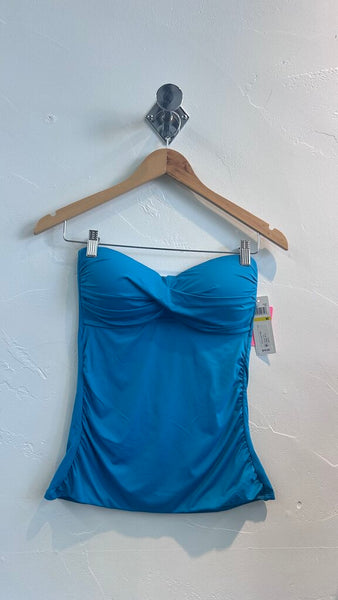 Pre-Owned Anne Cole Teal Strapless Tankini(NWT)- Size Medium